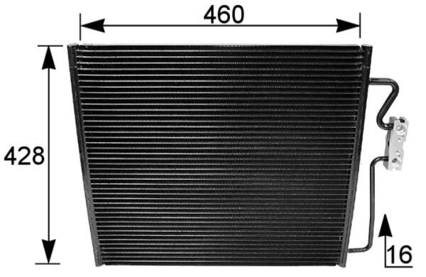 Конденсатор кондиционера MAHLE/KNECHT AC154001S