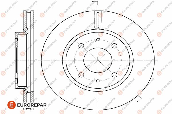 Диск тормозной EUROREPAR 1642779380