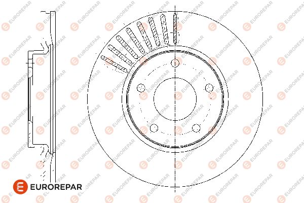 Диск тормозной EUROREPAR 1667861880