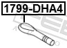 Крюк буксирный FEBEST 1799-DHA4