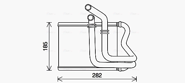 Радиатор печки AVA QUALITY COOLING HY6461