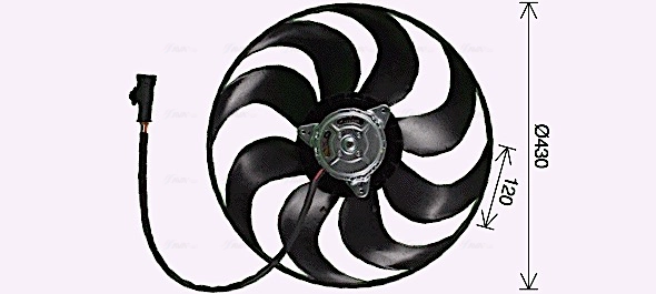 Вентилятор системы охлаждения AVA QUALITY COOLING PE7559