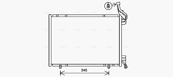 Радиатор кондиционера AVA QUALITY COOLING FD5640