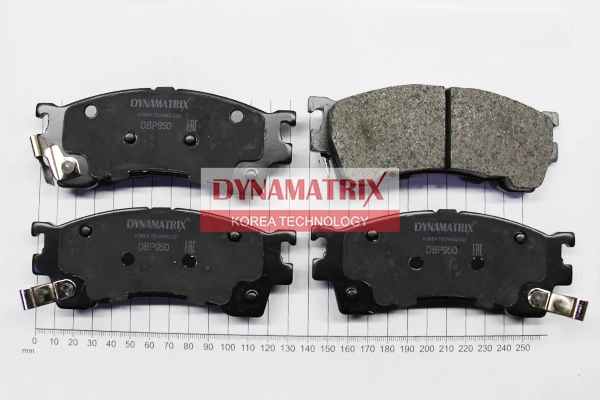 К-кт колодок для диск.тормозов mazda 323 f 98-04 323 s 98-04 626 iii 94-97 626 iv 91-97 626 v 97-02 mx-6 92- premacy 99- xedos 6 92- DYNAMATRIX-KOREA DBP950