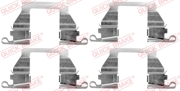 Комплект монтажный тормозных колодок QUICK BRAKE 109-1800