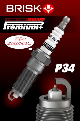 Свеча зажигания p34 iridium premium+