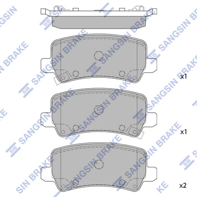 Колодки тормозные дисковые HI-Q SP1499