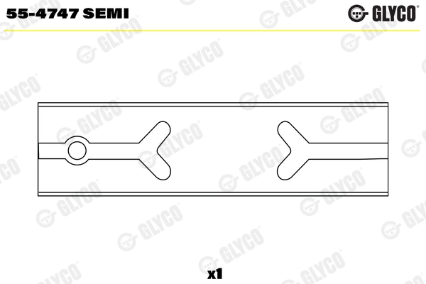 55-4747 semi втулка шатуна 6x GLYCO 55-4747 SEMI
