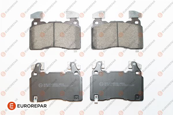 Колодки тормозные дисковые EUROREPAR 1673898780