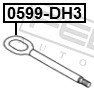 Крюк капота FEBEST 0599-DH3