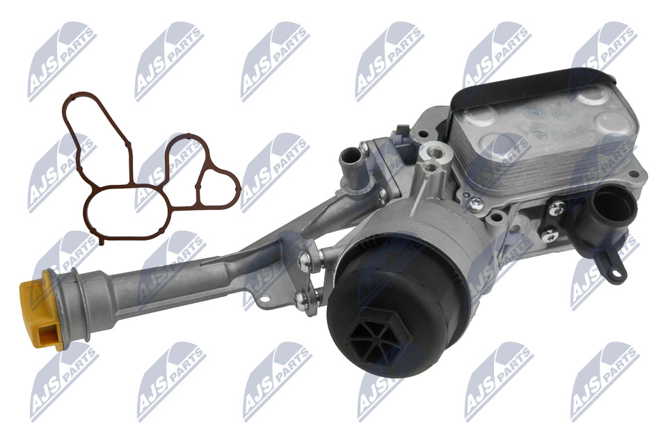 Радиатор масляный с фильтром fiat 500 1.3d 70kw 09- doblo/qubo/strada 1.3d1.4 10- idea 1.3d 70kw NTY CCL-FT-004