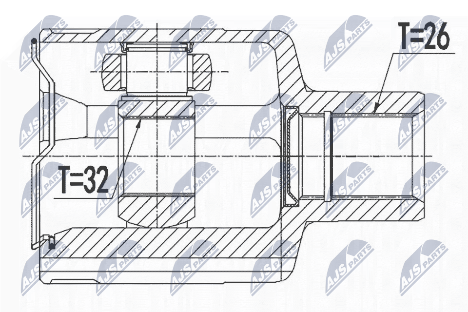 Шрус chevrolet epica 04- /prawy/ NTY NPW-DW-007