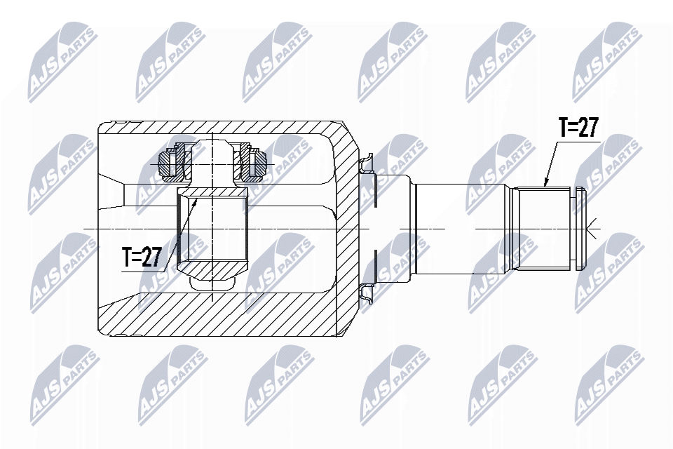 Шрус mercedes c280 c300 c320 c350 w204 3. NTY NPW-ME-092