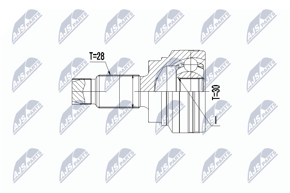 Шрус наружный bmw 3/4 f3/f8 318/320/420 11- 116d118d120d 10- atm 318d/xd320d/xd mtm/atm 11- /л/ NTY NPZ-BM-013