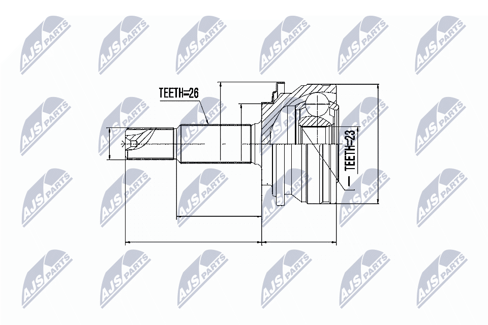 Шруc наружний toyota verso-s nsp120 1.33 10- urban cruiser nsp 110 1.33 09- NTY NPZ-TY-079