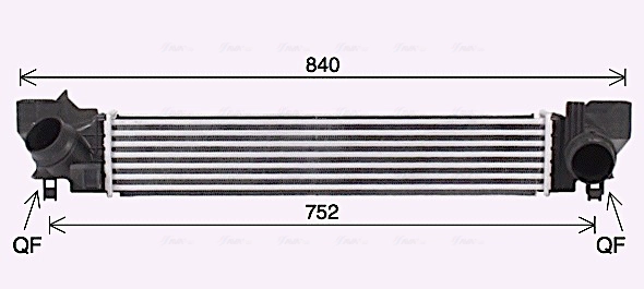 Интеркулер AVA QUALITY COOLING BW4578