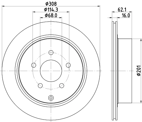 Диск тормозной DON PCD12842