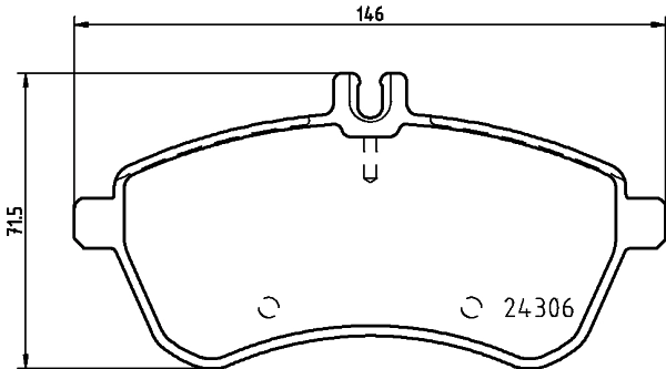 Комплект колодок для дисковых тормозов DON PCP1024