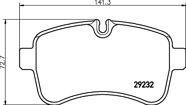 Комплект колодок для дисковых тормозов DON PCP1680