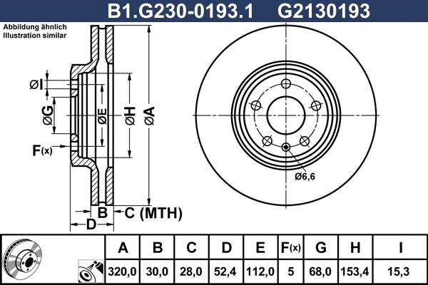 Диск тормозной GALFER B1-G230-0193-1
