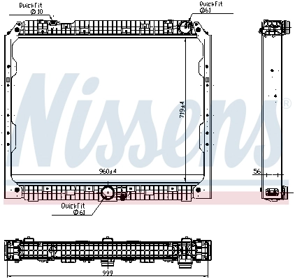 Радиатор NISSENS 627002
