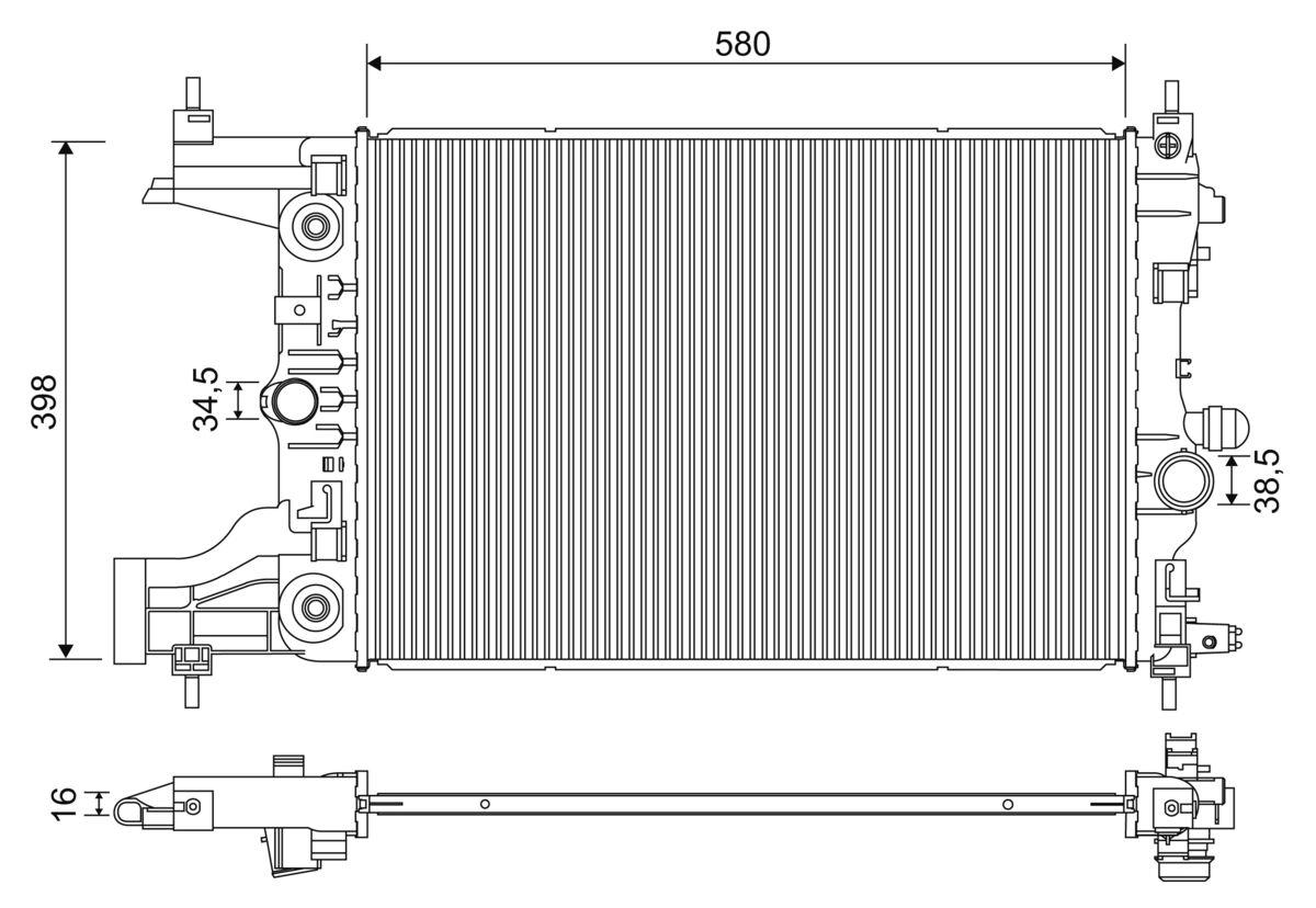 Радиатор VALEO 701244