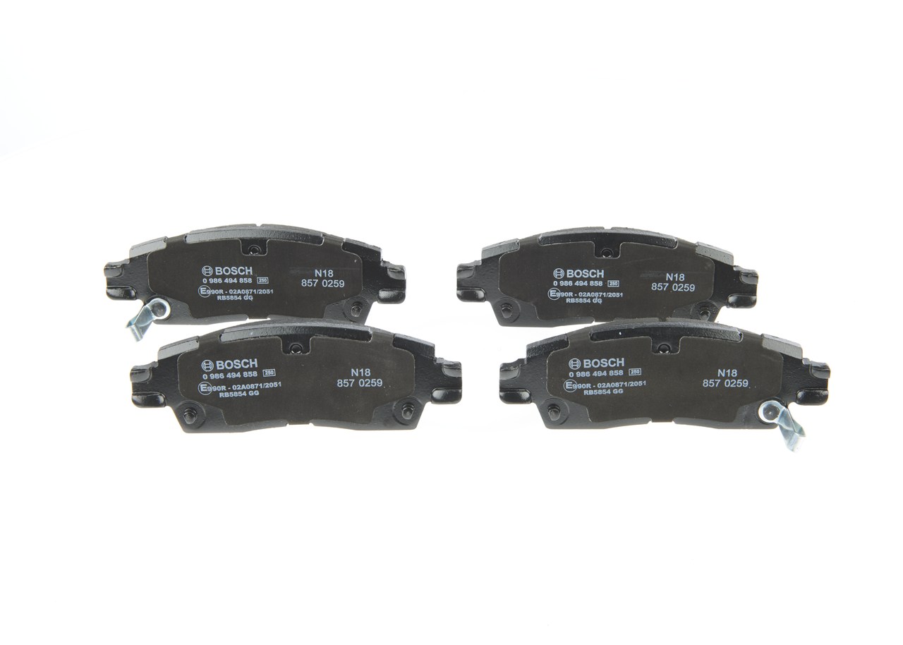 Дисковые колодки задние BOSCH 0986494858