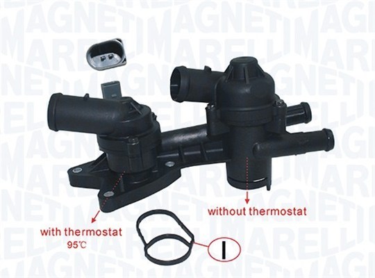 Te0360 корпус термостата с термомтатом vag 1.4 tfsi/tsi 08- MAGNETI MARELLI 352317003600
