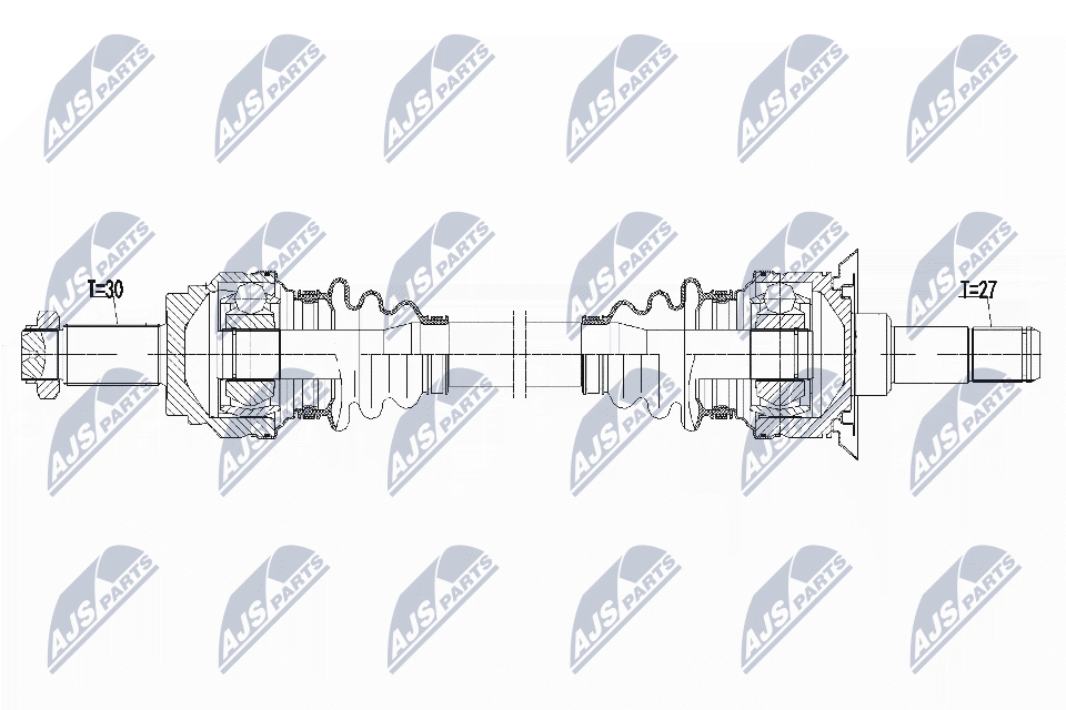 Полуось bmw f10/f11 520i528i528ixdrive535ixdrive 11- 640ixdrive f12/f13 13- NTY NPW-BM-159