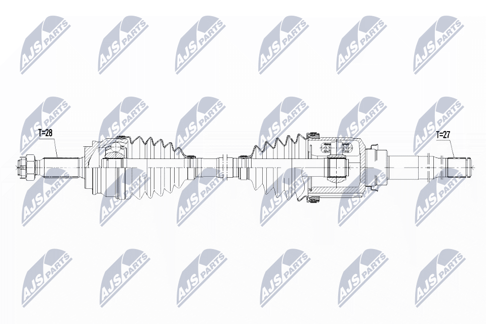 Полуось jeep compass 4wd 2.4 -14 /atmright/ NTY NPW-CH-064