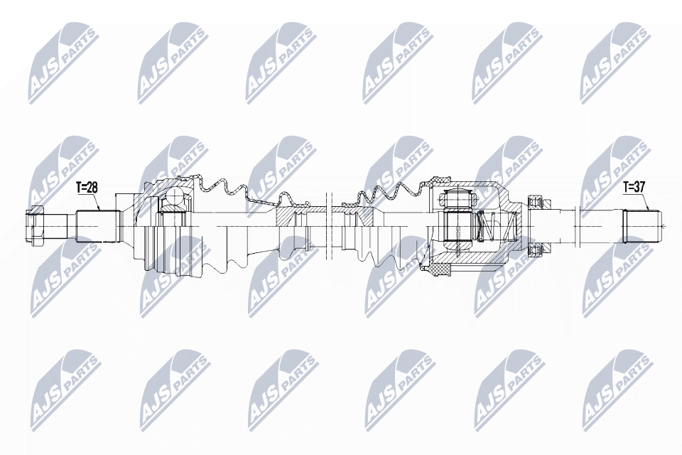 Полуось citroen c4 picasso/grand picasso 1.6hdi 13- акпп r NTY NPW-CT-097