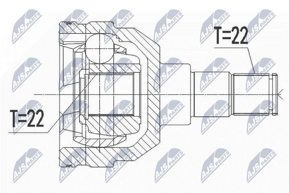 Chevrolet aveo/daewoo kalos 1.2i 16v 08- /l/p/ NTY NPW-DW-044