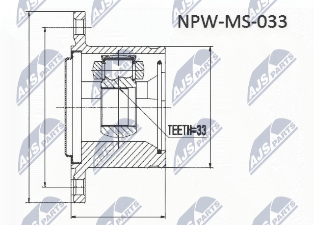 Mitsubishi 4wd pajero 98- l200 96- /prawy/ NTY NPW-MS-054