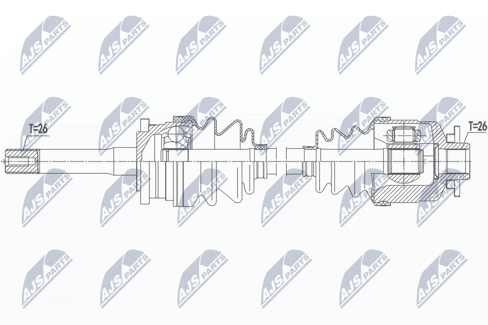 Mazda b2500 2.5d/2.5td 4wd 99- ford ranger 2.5/2.5td 4wd 99- /prawamtm/ NTY NPW-MZ-068