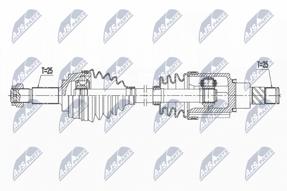 Полуось nissan micra iv 1.21.2dig-s 10- акпп правая NTY NPW-NS-112