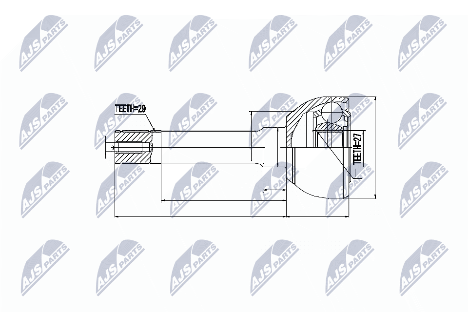 Шруc наружний nissan patrol 160/260 -02 NTY NPZ-NS-010