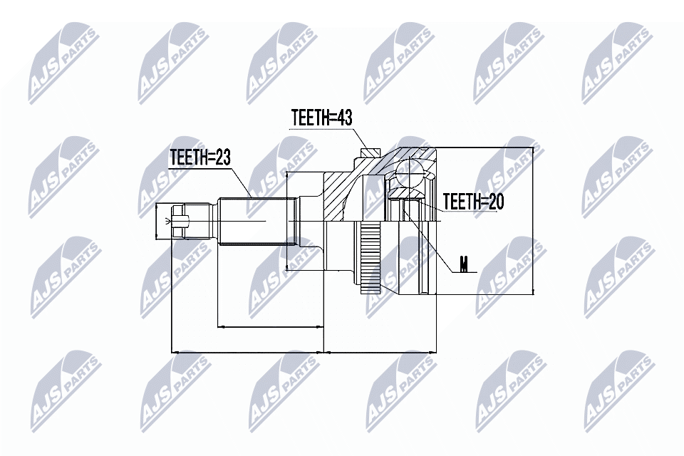 Шруc наружний suzuki wagon r+ mm 1.3 01- opel agila h00 1.01.2 00- NTY NPZ-SU-031