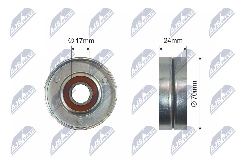 Ролик audi a1 a3 a4 a4 allroad a5 a6 q5 tt seat altea altea xl cordoba exeo exeo st ibi NTY RNK-AU-008