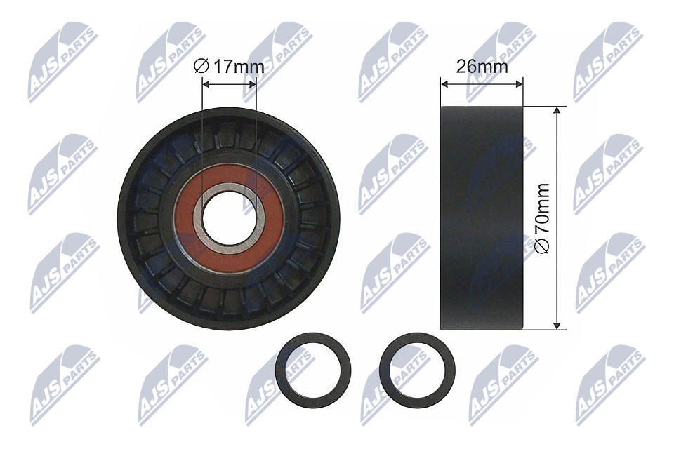 Ролик bmw 3 (e46) 2.0d 09.01-07.06 NTY RNK-BM-013