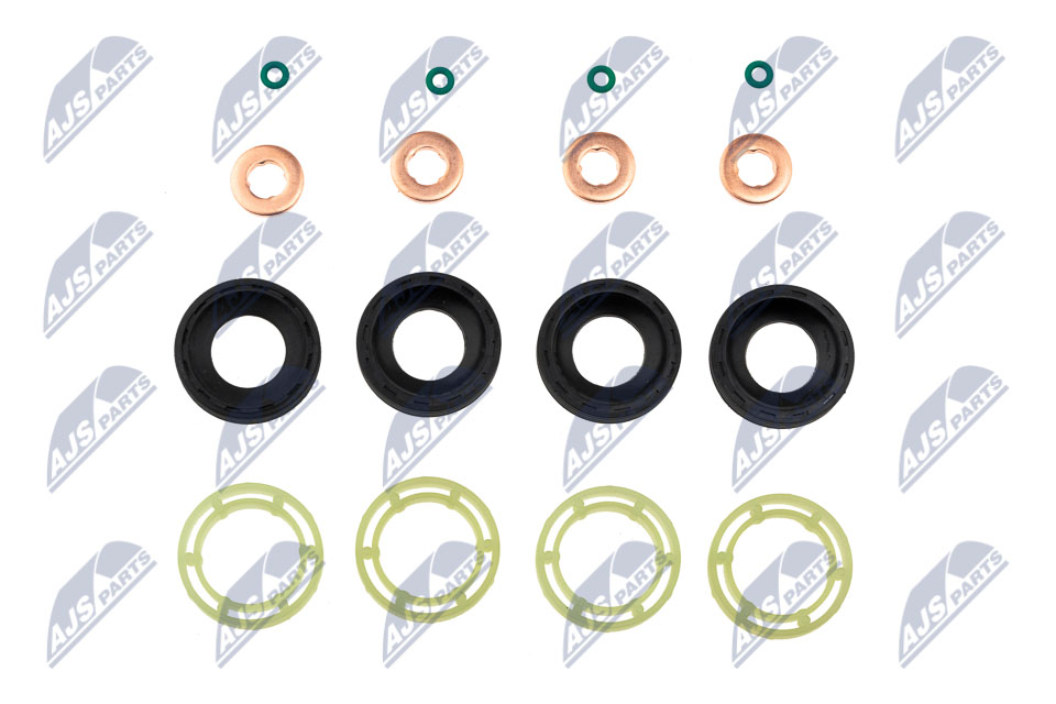 К-кт уплотнений форсунок citroen/ford/peugeot 1.6hdi/tdci 04- (16 уплотн.) NTY BWP-CT-002