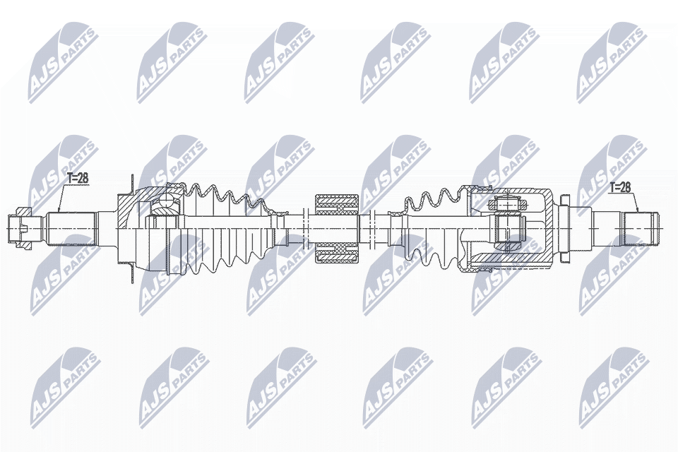 Полуось suzuki sx4 1.6 13- левая NTY NPW-SU-037