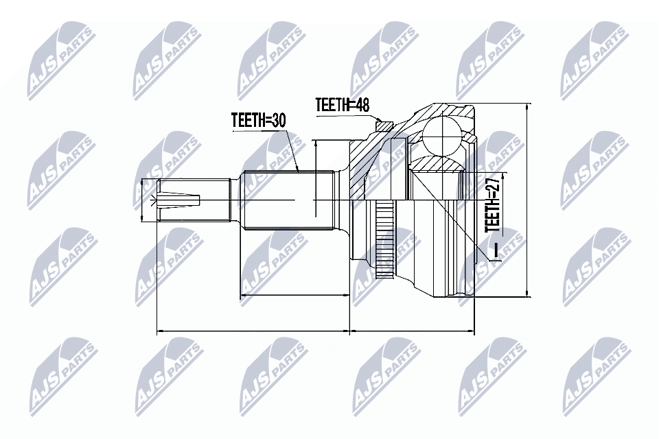 Шруc наружний lexus rx270/350/450h gl10 08- highlander u40/45/48 07-13 NTY NPZ-TY-094