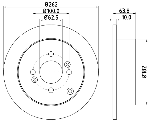 Диск тормозной DON PCD11762