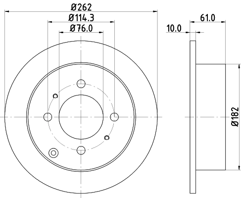 Диск тормозной DON PCD14612