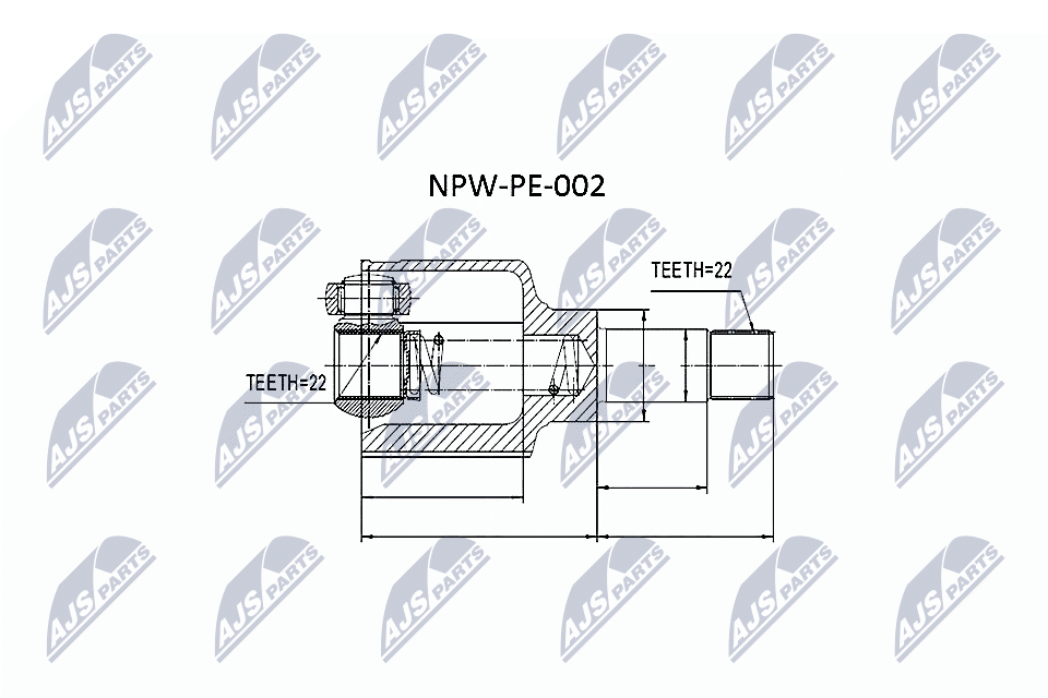 Шрус NTY NPW-PE-002
