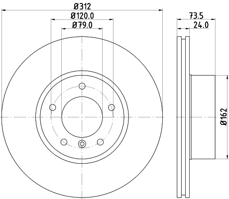 Диск тормозной DON PCD10382