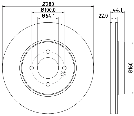 Диск тормозной DON PCD11002