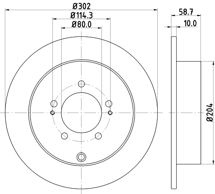 Диск тормозной DON PCD11442