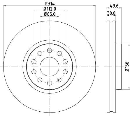 Диск тормозной DON PCD11732