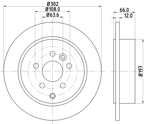 Диск тормозной DON PCD12582